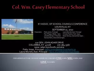 Col. Wm. Casey Elementary School