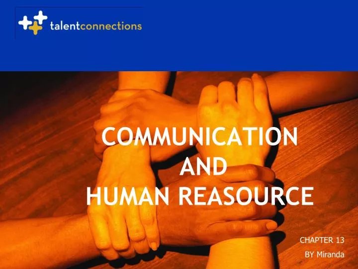 communication and human reasource