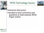 RFID Technology Issues - slide 1