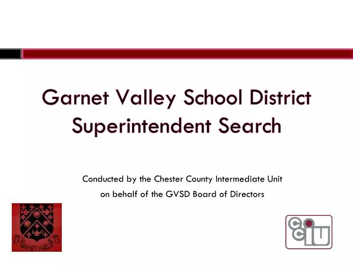 garnet valley school district superintendent search