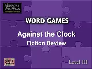 Against the Clock Fiction Review