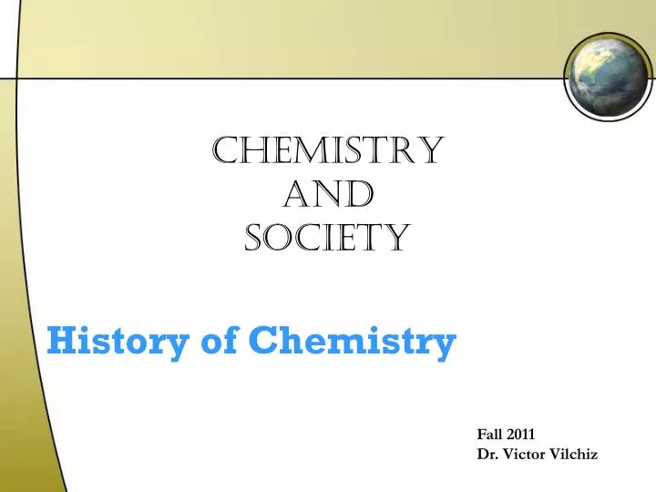 chemistry and society
