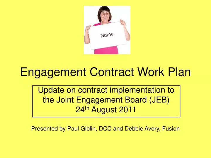 engagement contract work plan