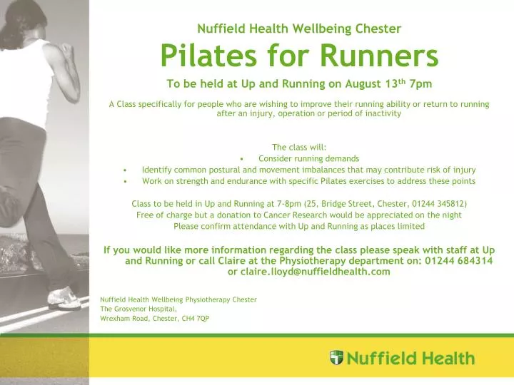 nuffield health wellbeing chester pilates for runners