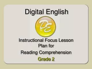 Instructional Focus Lesson Plan for Reading Comprehension Grade 2