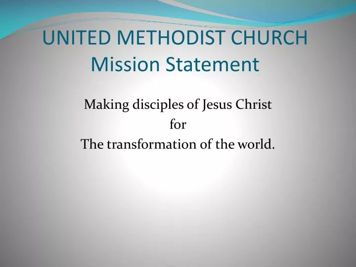 united methodist church mission statement