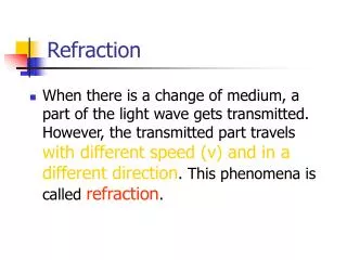 Refraction