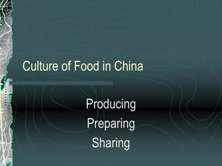 culture of food in china