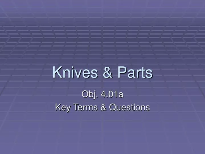 knives parts