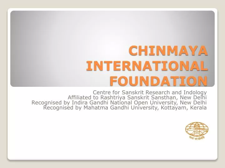 chinmaya international foundation