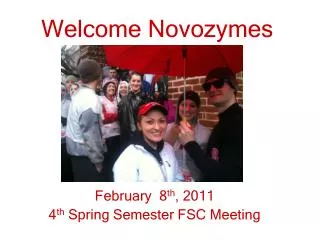 Welcome Novozymes