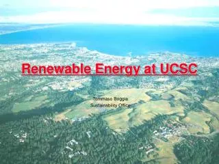 Renewable Energy at UCSC