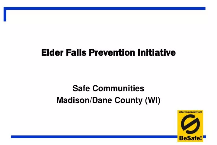 elder falls prevention initiative