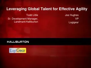 Leveraging Global Talent for Effective Agility