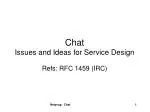 **Designing an Efficient Chat System**  
This title focuses on creating a chat system addressing scalability, security, - slide 1