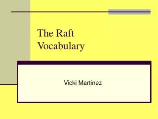 The Raft Vocabulary