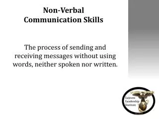 Non-Verbal Communication Skills