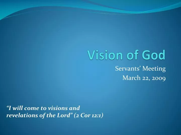 vision of god