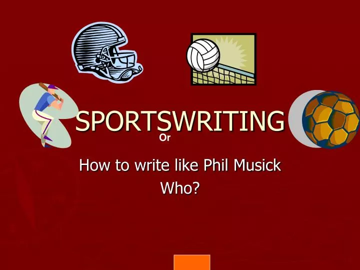 sportswriting