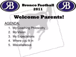 Bronco Football 2011