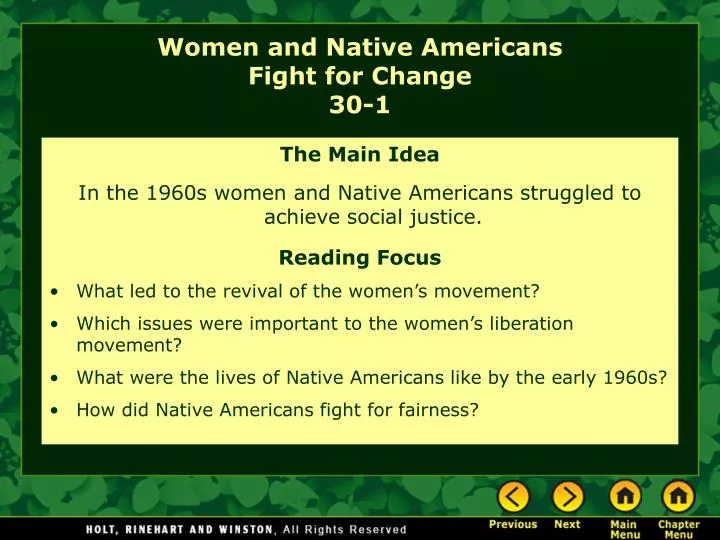 women and native americans fight for change 30 1