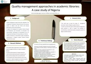 Quality management approaches in academic libraries: A case study of Nigeria