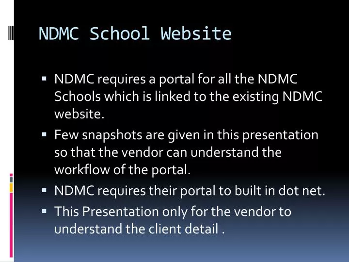 ndmc school website