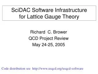 SciDAC Software Infrastructure for Lattice Gauge Theory