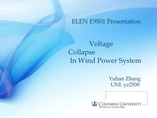 Voltage Collapse In Wind Power System