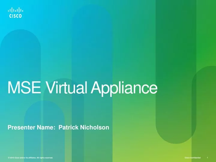 mse virtual appliance