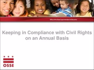 Keeping in Compliance with Civil Rights on an Annual Basis