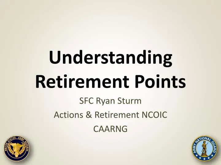 understanding retirement points
