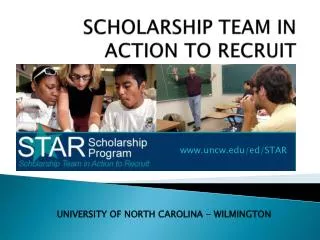 SCHOLARSHIP TEAM IN ACTION TO RECRUIT