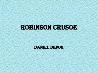 robinson crusoe