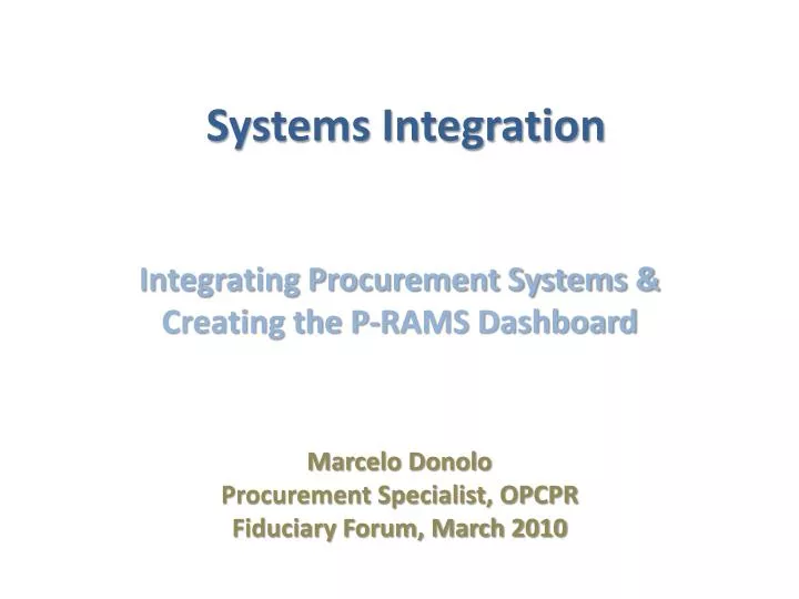 systems integration
