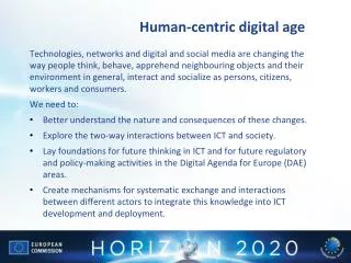 Human-centric digital age