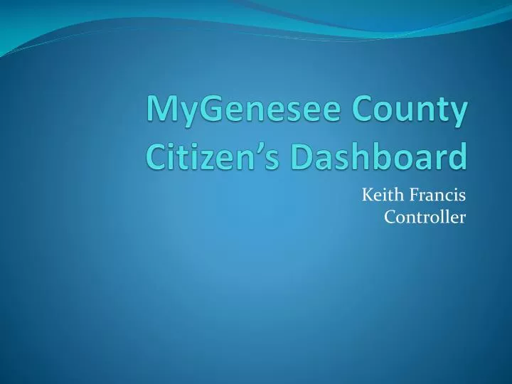 mygenesee county citizen s dashboard