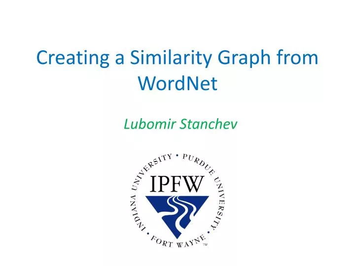 creating a similarity graph from wordnet