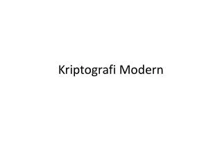 kriptografi modern