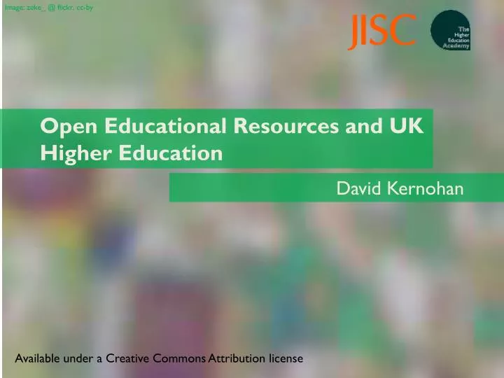 open educational resources and uk higher education