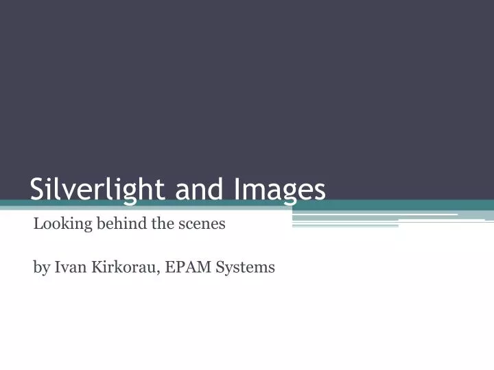 silverlight and images
