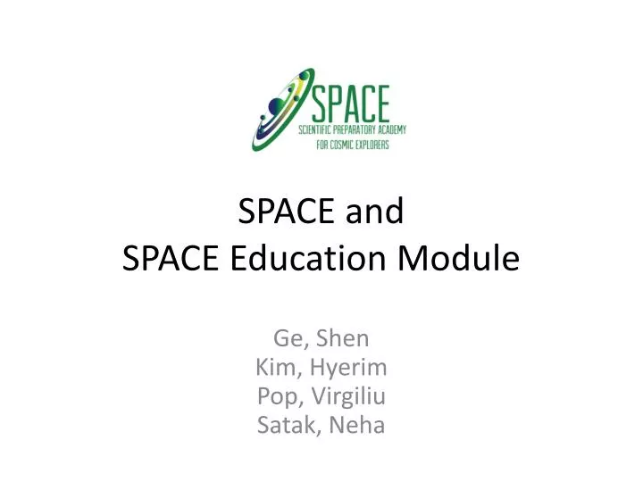 space and space education module
