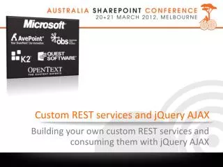 Custom REST services and jQuery AJAX