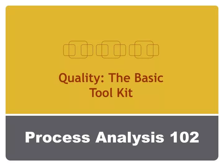 process analysis 102