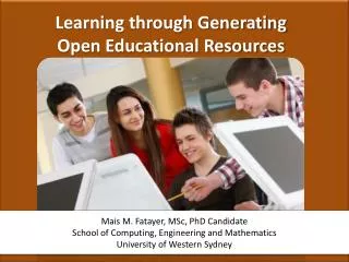 Learning through Generating Open Educational Resources