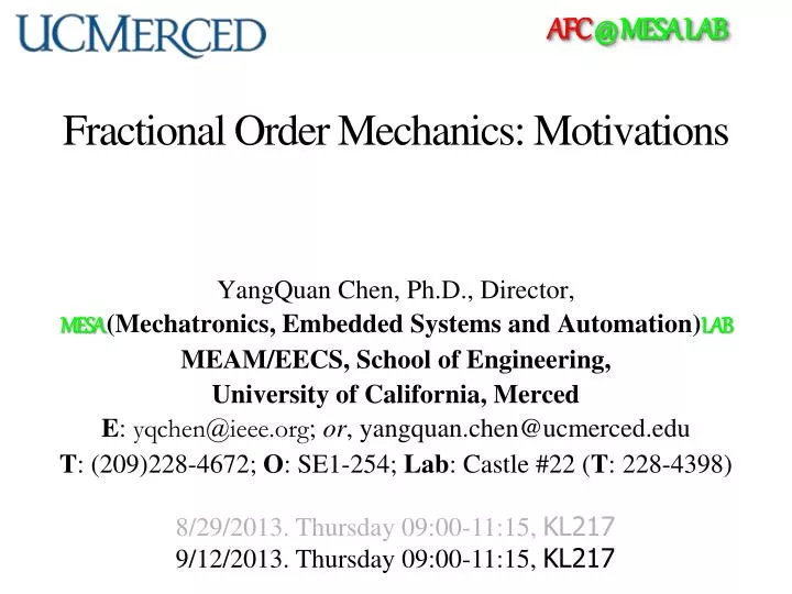 fractional order mechanics motivations