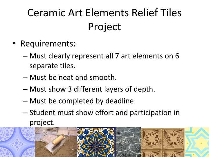 ceramic art elements relief tiles project