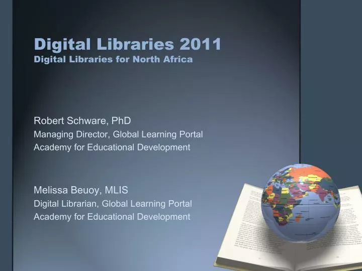 digital libraries 2011 digital libraries for north africa