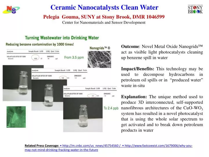 ceramic nanocatalysts clean water