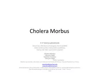 cholera morbus